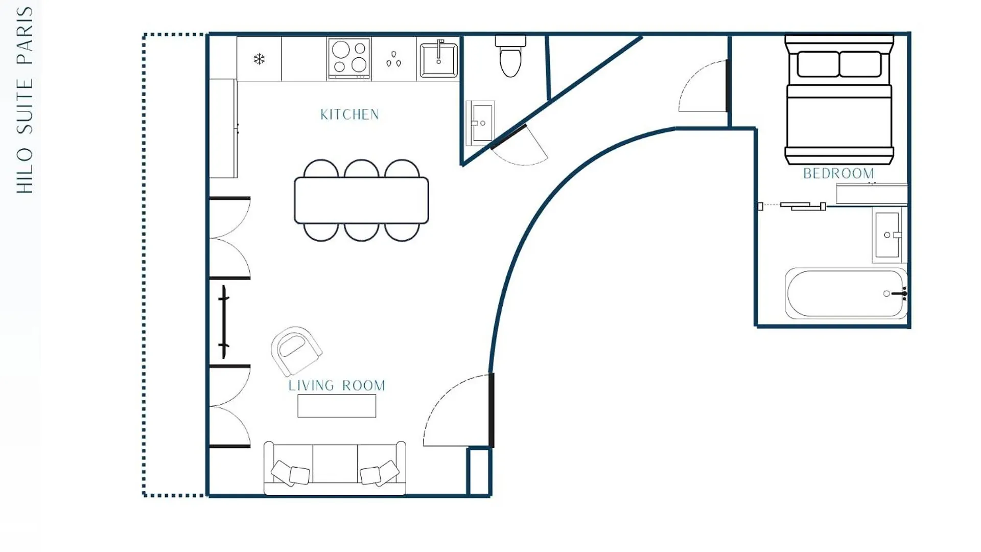 Apartmán Hilo Suite Paris Zola - 4Pers - 35M2 Francie